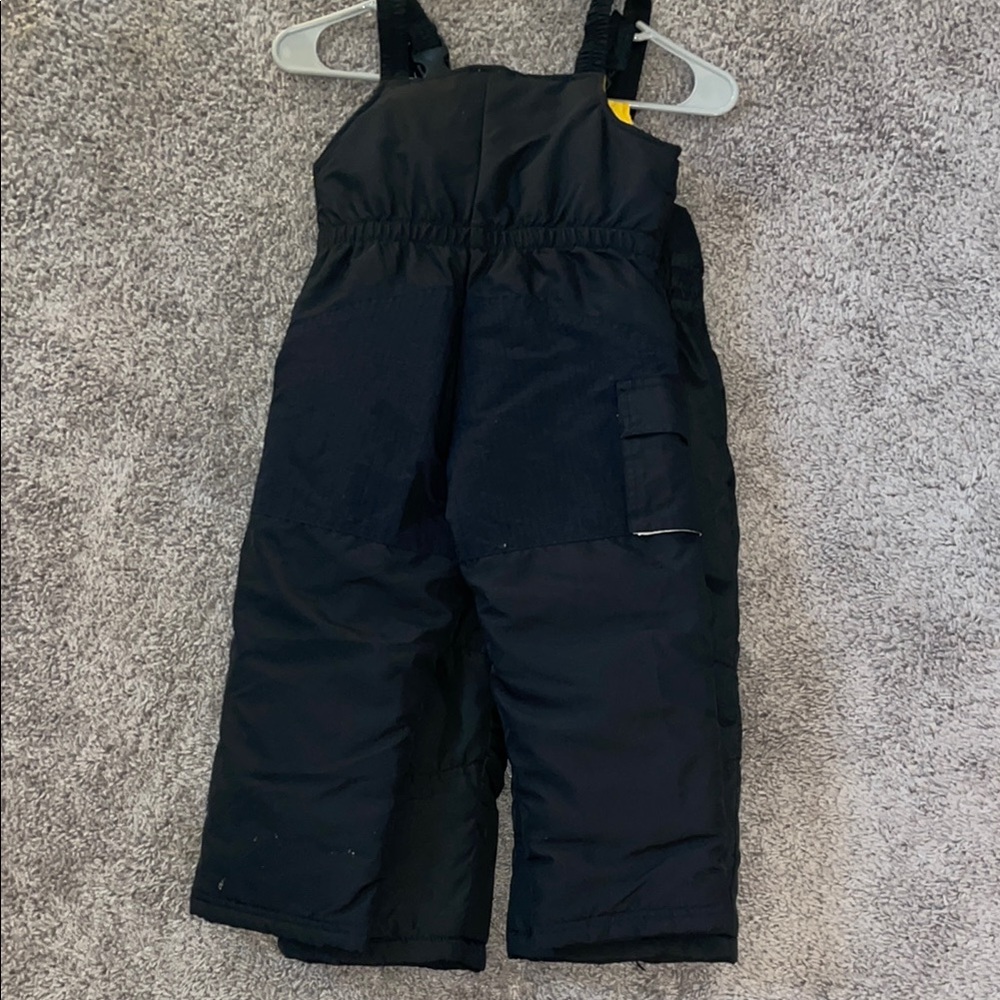 Kids Black Snow Bib Overalls